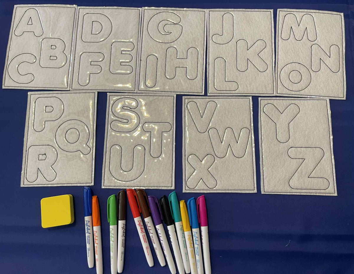 Reusable Coloring Pads for the alphabet