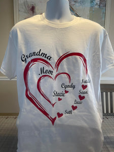 Personalized Grandma/Mom T-Shirt