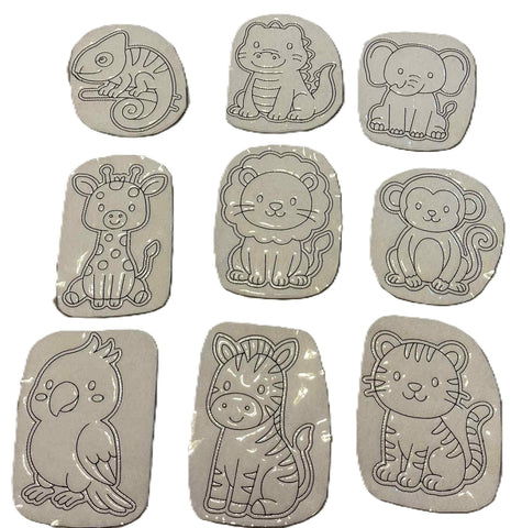 Reusable Coloring Pads for Kids Animals