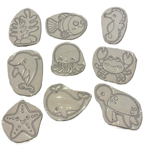 Reusable Coloring Pads for Kids Sea Creatures