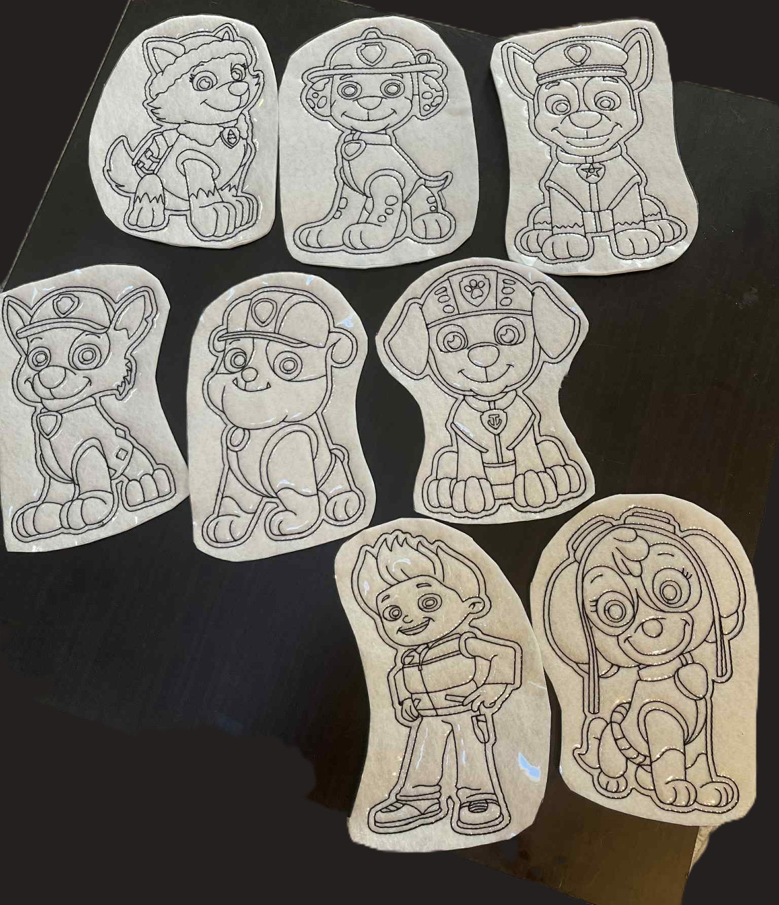 Reusable Coloring Pads for Kids Paw Patrol
