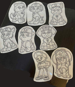 Reusable Coloring Pads for Kids Paw Patrol