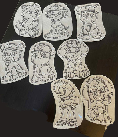 Reusable Coloring Pads for Kids Paw Patrol
