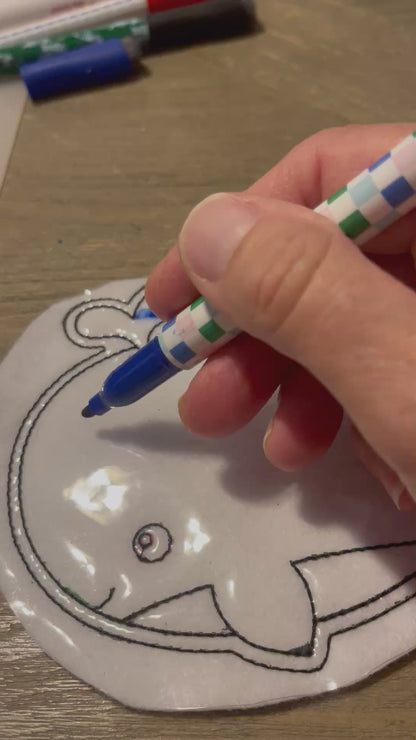 Reusable Coloring Pads for frozen