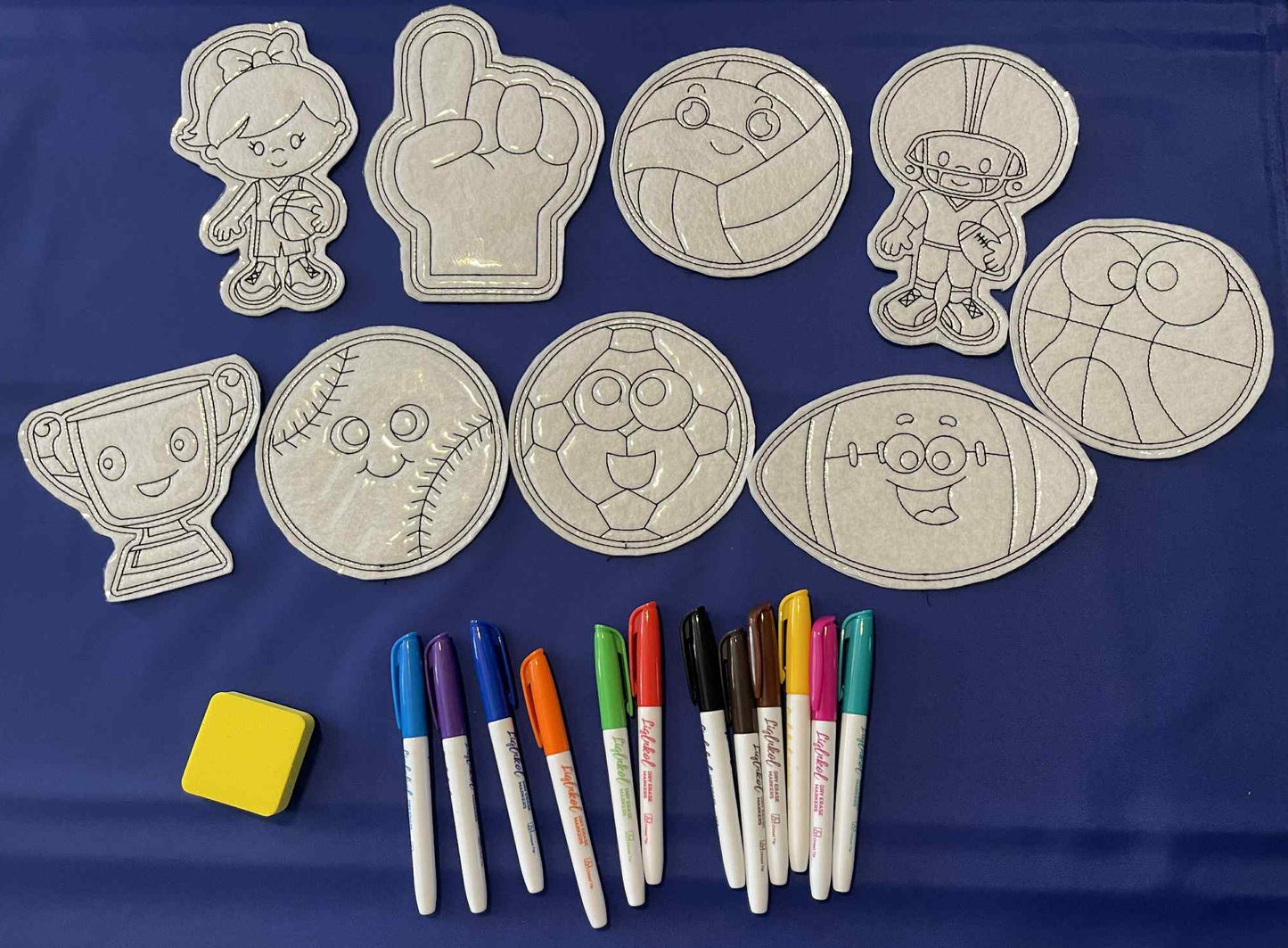 Reusable Coloring Pads for sports